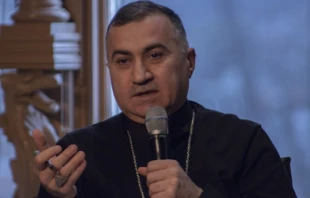 Archbishop Bashar Warda of Erbil, Iraq speaks at Georgetown University on Feb. 15, 2018. Jonah McKeown/CNA